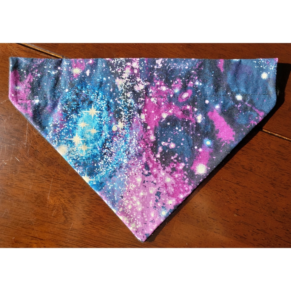 Handmade Dog Collar Galaxy Bandana